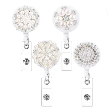 4 Pcs Diamond Badge Holder Reel Clip Retractable Nurse Badge Clip Accessories with Jewelry
4 Pcs Diamond Badge Holder Reel Clip Retractable Nurse Badge Clip Accessories with Jewelry