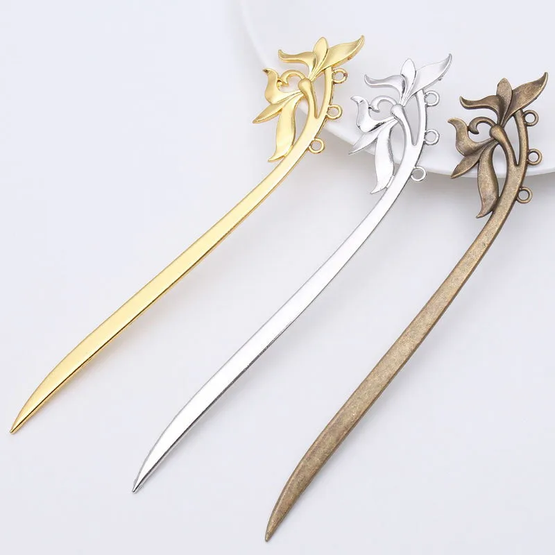 SEA MEW 29*153MM 3 Colors Plated Hair Sticks /Bookmarks Vintage Metal Alloy Hairpin Base Settings For Jewelry Making
SEA MEW 29*153MM 3 Colors Plated Hair Sticks /Bookmarks Vintage Metal Alloy Hairpin Base Settings For Jewelry Making