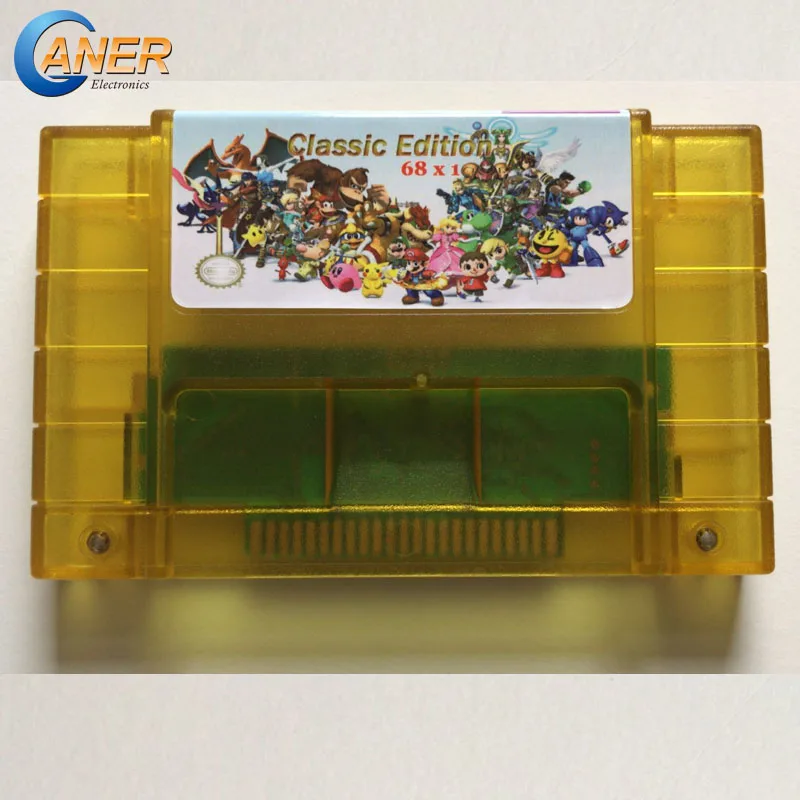 Super 68 in 1 Game Cartridge battery save With Chrono Trigger Earthbound Donkey Country Kong 1 2 3 SuperMario World All Star
Super 68 in 1 Game Cartridge battery save With Chrono Trigger Earthbound Donkey Country Kong 1 2 3 SuperMario World All Star