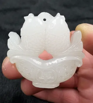 A genuine Xinjiang Hetian jade jade craft jade pendant pendant Pisces wholesale double-sided openwork pendant wholesale
A genuine Xinjiang Hetian jade jade craft jade pendant pendant Pisces wholesale double-sided openwork pendant wholesale