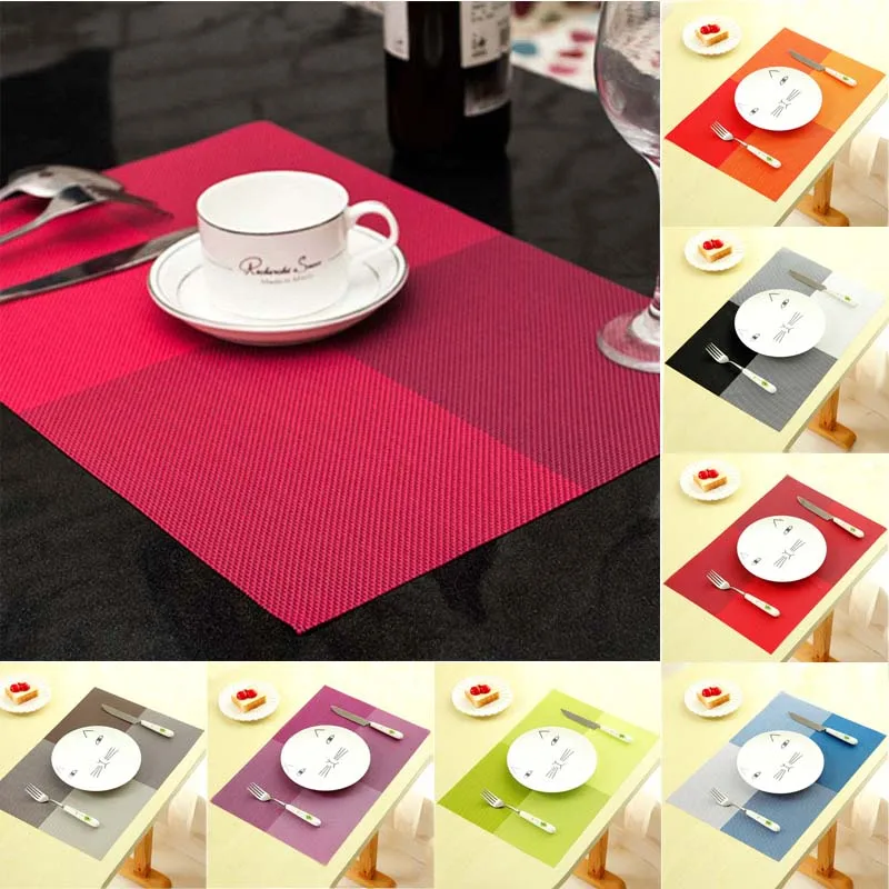 New Fashion Pvc Dining Table Placemat Europe Style Kitchen Tool Tableware Pad Coaster Coffee Tea Place Mat
New Fashion Pvc Dining Table Placemat Europe Style Kitchen Tool Tableware Pad Coaster Coffee Tea Place Mat
