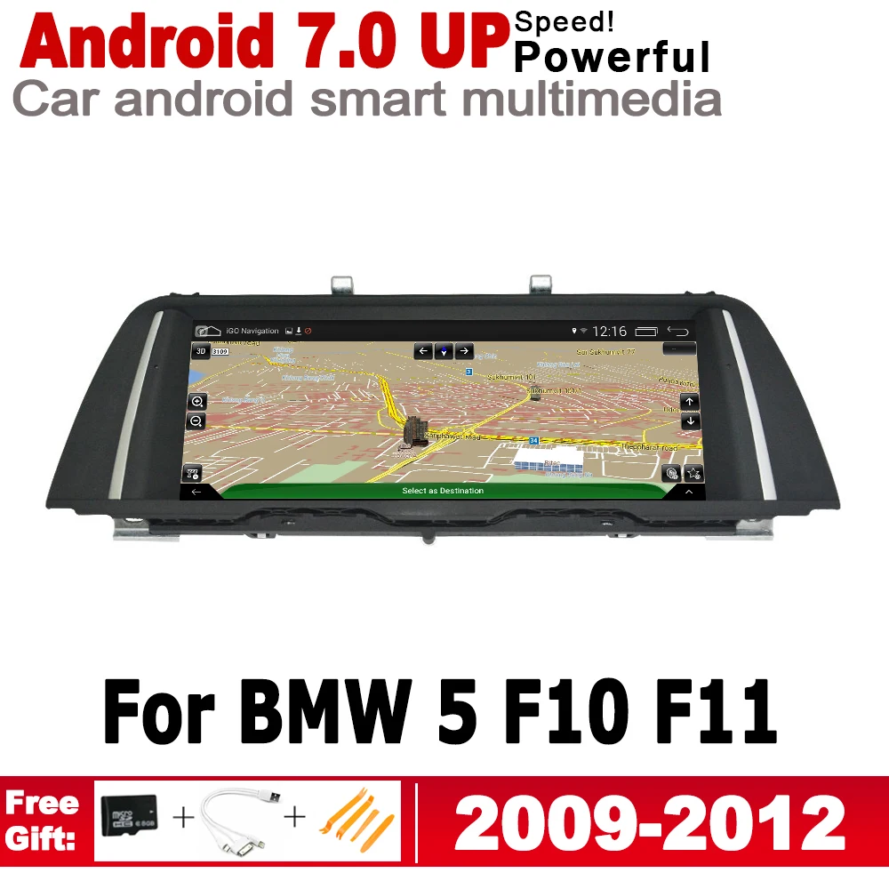 10.25" HD Screen Stereo Android 7.0 up Car GPS Navi Map For BMW 5 F10 F11 2009~2012 CIC Original Style Multimedia Player Radio
10.25" HD Screen Stereo Android 7.0 up Car GPS Navi Map For BMW 5 F10 F11 2009~2012 CIC Original Style Multimedia Player Radio