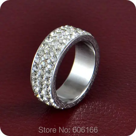 9pc 3 row CZ Cubic Zirconia Engagement Wedding Ring Enragement Ring Stainless Steel Rings Luxurious TOP Quality Fashion Jewelry
9pc 3 row CZ Cubic Zirconia Engagement Wedding Ring Enragement Ring Stainless Steel Rings Luxurious TOP Quality Fashion Jewelry