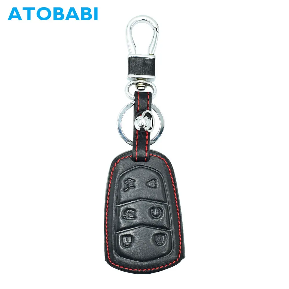 ATOBABI Leather Car Key Case Keychain Fit for Cadillac Escalade ESV XTS ATS CTS SRX 6BT Auto Smart Remote Fob Cover Protector
ATOBABI Leather Car Key Case Keychain Fit for Cadillac Escalade ESV XTS ATS CTS SRX 6BT Auto Smart Remote Fob Cover Protector
