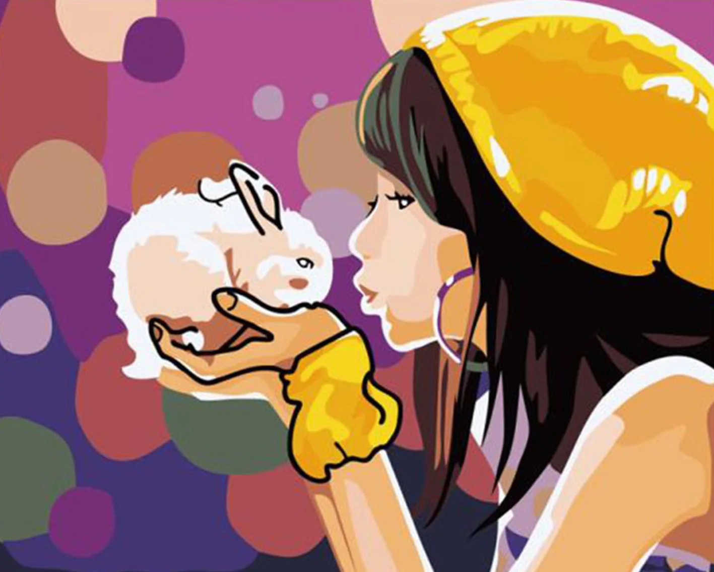 Frameless Picture Girls and rabbits Painting By Numbers Modern Wall Art Handpainted Oil Painting On Canvas For Home Decoration
Frameless Picture Girls and rabbits Painting By Numbers Modern Wall Art Handpainted Oil Painting On Canvas For Home Decoration
