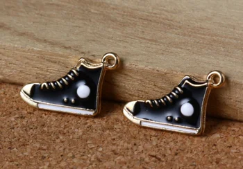 50pcs Charm black shoes enamel pendants 20*12mm Handmade children day Jewelry Making earrings bracelet necklace keychain DIY
50pcs Charm black shoes enamel pendants 20*12mm Handmade children day Jewelry Making earrings bracelet necklace keychain DIY
