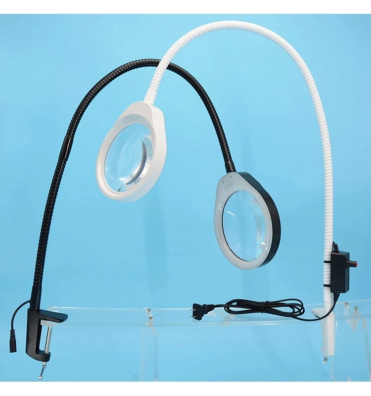 LED Magnifying Glass Desk Lamp for Close Work Bright Magnifier Table Lighted 10X Magnification for Craft & Reading Light
LED Magnifying Glass Desk Lamp for Close Work Bright Magnifier Table Lighted 10X Magnification for Craft & Reading Light