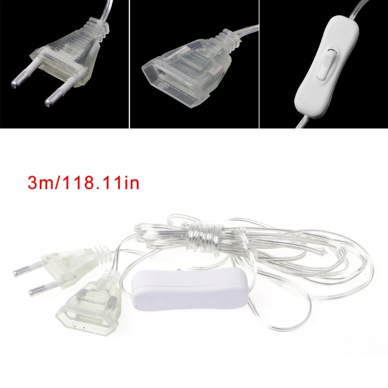 New 100W EU Plug Male To Female Power Supply AC Adapter Extension Cable Cord 3m High quality
New 100W EU Plug Male To Female Power Supply AC Adapter Extension Cable Cord 3m High quality