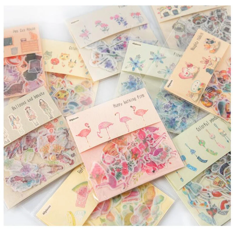 40pc / Bag, Small Fresh Stickers Student Stationery Hand-painted Watercolor Creative Cartoon Stickers Diary Decoration Scrapbook
40pc / Bag, Small Fresh Stickers Student Stationery Hand-painted Watercolor Creative Cartoon Stickers Diary Decoration Scrapbook