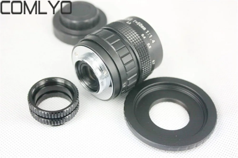 COMLYO 50mm f1.4 camera Lens for Fuji FX Sony NEX Samsung NX + C Mount to Fuji FX adapter +2 Macro Rings+Front and Rear Caps
COMLYO 50mm f1.4 camera Lens for Fuji FX Sony NEX Samsung NX + C Mount to Fuji FX adapter +2 Macro Rings+Front and Rear Caps