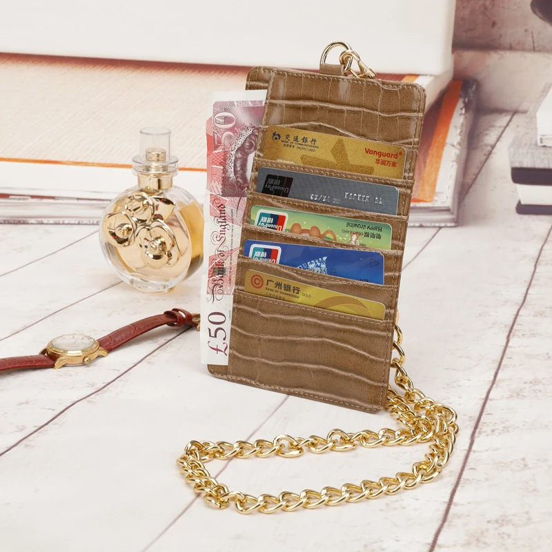 High Quality Gold Chain Mobile Phone Bag Genuine Leather Card Holder Women Men Cow Leather With Snake Pattern Wallet Card Wallet
High Quality Gold Chain Mobile Phone Bag Genuine Leather Card Holder Women Men Cow Leather With Snake Pattern Wallet Card Wallet