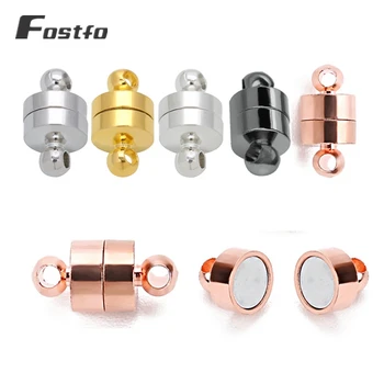 Fostfo 10pcs/lot Round Solid Brass Magnetic Clasps Necklace Bracelet End Clasp Connectors For Jewelry Making And Design 6*11mm
Fostfo 10pcs/lot Round Solid Brass Magnetic Clasps Necklace Bracelet End Clasp Connectors For Jewelry Making And Design 6*11mm