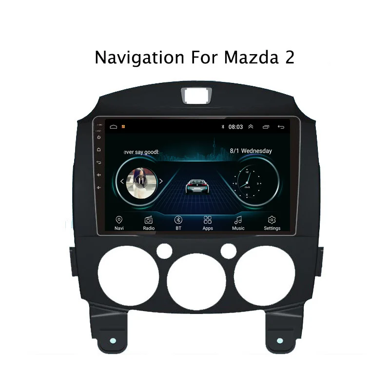 9 "2.5D IPS Android 8 1 автомобильный DVD GPS для Mazda 2 2007 2008 2009 2010 2011 2012 2013 Радио Стерео