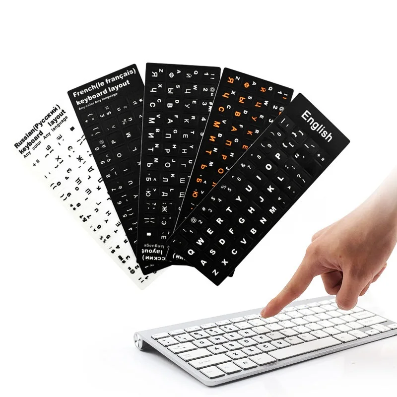 PVC Laptop Desktop Keyboard sticker Spain/English/Russian/French Keyboard Sticker PVC Keyboard 10 to 17inch PC Laptop
PVC Laptop Desktop Keyboard sticker Spain/English/Russian/French Keyboard Sticker PVC Keyboard 10 to 17inch PC Laptop