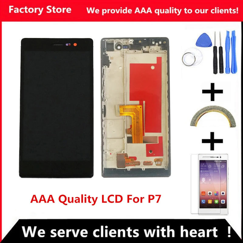 QYQYJOY AAA Quality LCD +Frame For HUAWEI P7 Lcd Display Screen Replacement For HUAWEI P7 Digiziter Assembly
QYQYJOY AAA Quality LCD +Frame For HUAWEI P7 Lcd Display Screen Replacement For HUAWEI P7 Digiziter Assembly