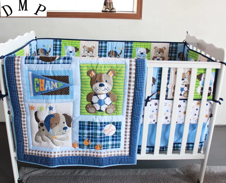 Promotion! 7pcs Embroidery Baby Boy Bedding Set Baby Bed Kit Boy Crib Set ,include (bumpers+duvet+bed cover+bed skirt)
Promotion! 7pcs Embroidery Baby Boy Bedding Set Baby Bed Kit Boy Crib Set ,include (bumpers+duvet+bed cover+bed skirt)
