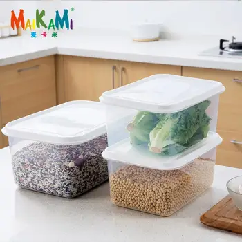 Plastic Storage Bins Refrigerator Storage Box Food Storage Containers with Lid for Kitchen Fridge Cabinet Freezer Desk Organizer
Plastic Storage Bins Refrigerator Storage Box Food Storage Containers with Lid for Kitchen Fridge Cabinet Freezer Desk Organizer