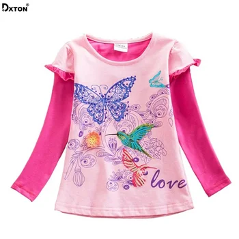 Dxton Baby T Shirt Kids Vestidos Floral Pattern Girls T-shirt Butterfly Long Sleeve Tees Autumn Sweatshirt Clothing For Girls
Dxton Baby T Shirt Kids Vestidos Floral Pattern Girls T-shirt Butterfly Long Sleeve Tees Autumn Sweatshirt Clothing For Girls