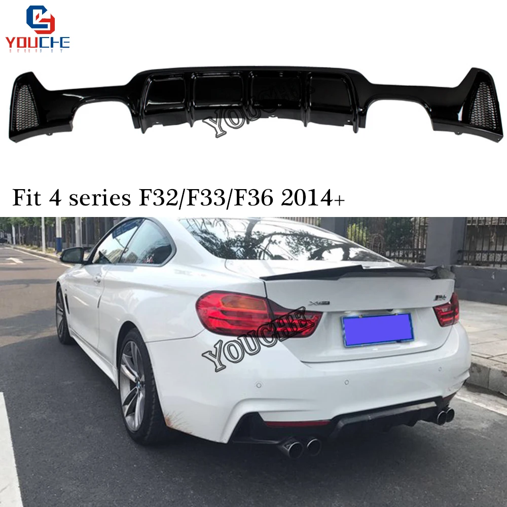 Flat Black BRS Rear Roof Spoiler Wing For BMW 4-Series F32 Coupe 435i 428i 420i