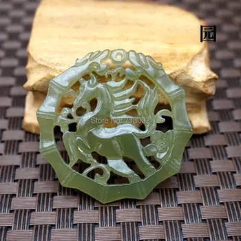 Natural jade Amulet jadeite Pendant Carven Horse flower hollow out Talisman with String
Natural jade Amulet jadeite Pendant Carven Horse flower hollow out Talisman with String