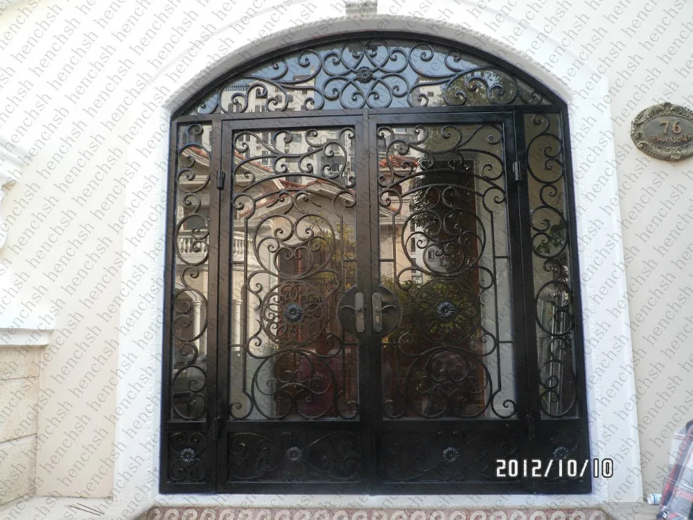 Image 2500mm x 2400mm Wrought Iron Entry  Double Doors Wrought Iron Entry Doors id 30