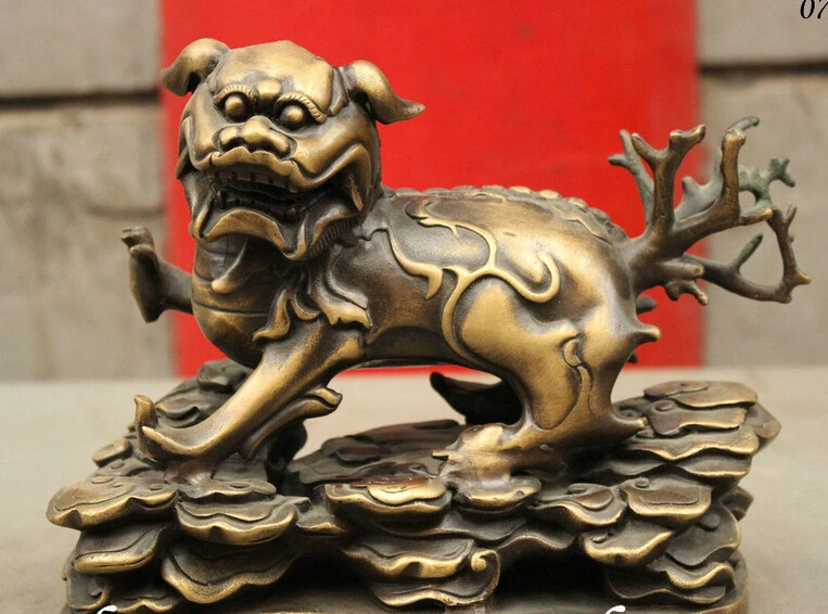 shitou 002814 8 Collect Chinese FengShui Pure Bronze Evil Spirits Fu Foo Dog lion Beast Statue
shitou 002814 8 Collect Chinese FengShui Pure Bronze Evil Spirits Fu Foo Dog lion Beast Statue