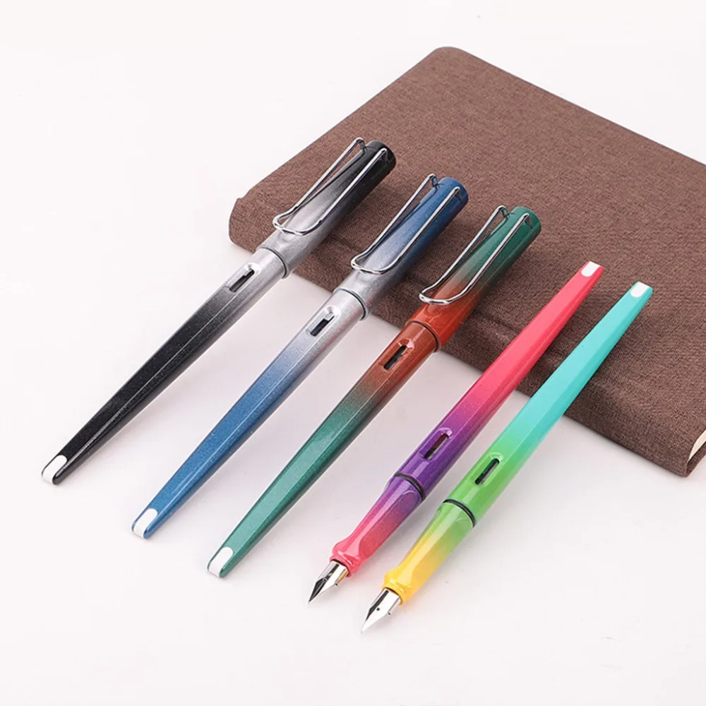 Fashion Gradient Fountain Pen Business Student 0.38 mm Extra Fine Nib Calligraphy Office Supply Writing Tool
Fashion Gradient Fountain Pen Business Student 0.38 mm Extra Fine Nib Calligraphy Office Supply Writing Tool