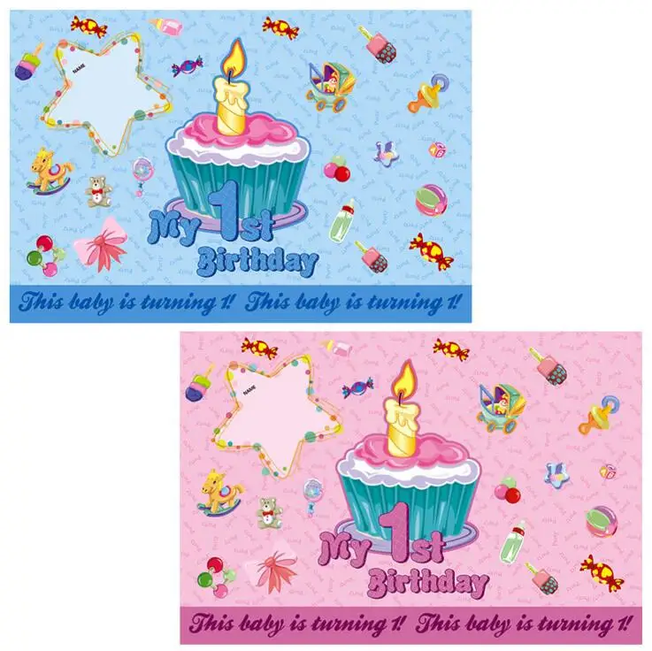 Riscawin 1st birthday poster or wall paper for party suppliers baby boy or baby girls sweet home decoration
Riscawin 1st birthday poster or wall paper for party suppliers baby boy or baby girls sweet home decoration