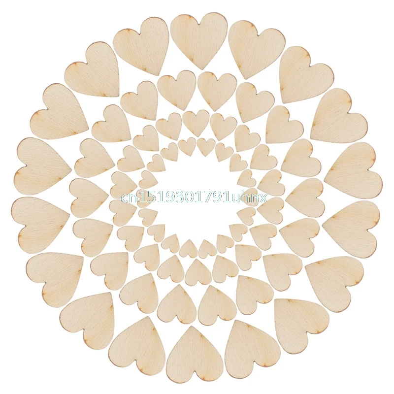 100pcs Rustic Wood Wooden Love Heart Office and School Table Scatter Decoration Crafts DIY
100pcs Rustic Wood Wooden Love Heart Office and School Table Scatter Decoration Crafts DIY
