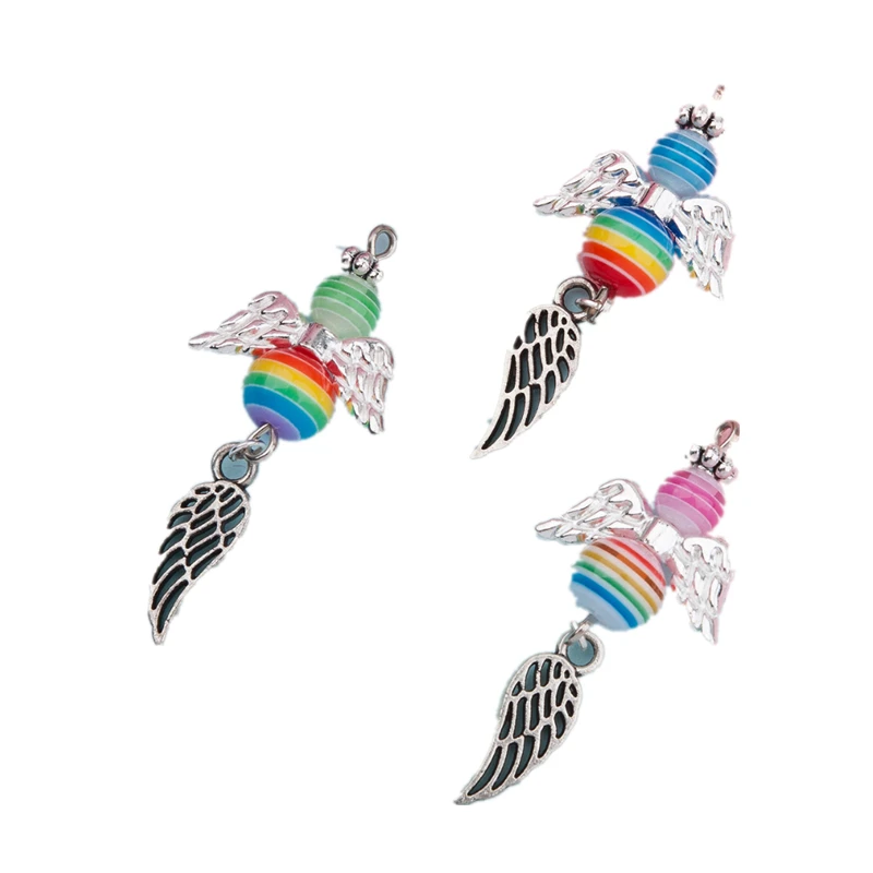 DoreenBeads подвески из сплава цинка металлические бусины с крыльями Разноцветные