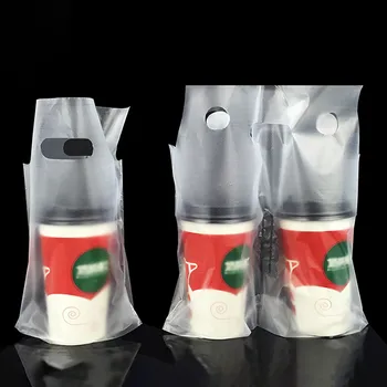 Disposable Reticule Cup Bag Hand Bag Packaging Coffee Doggy Bag Take-away Packing Tools Plastic Double Cup Carrier Handbag 50pcs
Disposable Reticule Cup Bag Hand Bag Packaging Coffee Doggy Bag Take-away Packing Tools Plastic Double Cup Carrier Handbag 50pcs