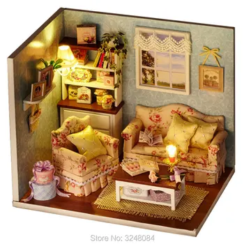 CUTE ROOM New Sale DIY Doll House Wooden Miniatura Doll Houses Furniture Kit Puzzle Handmade Dollhouse Toys Xmas Gift
CUTE ROOM New Sale DIY Doll House Wooden Miniatura Doll Houses Furniture Kit Puzzle Handmade Dollhouse Toys Xmas Gift
