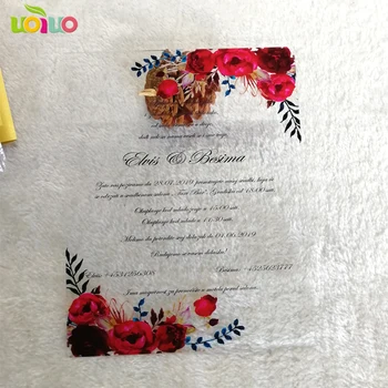 2018 luxury custom colorful printing clear acrylic card wedding invitation card printed with burgundy-red flower
2018 luxury custom colorful printing clear acrylic card wedding invitation card printed with burgundy-red flower