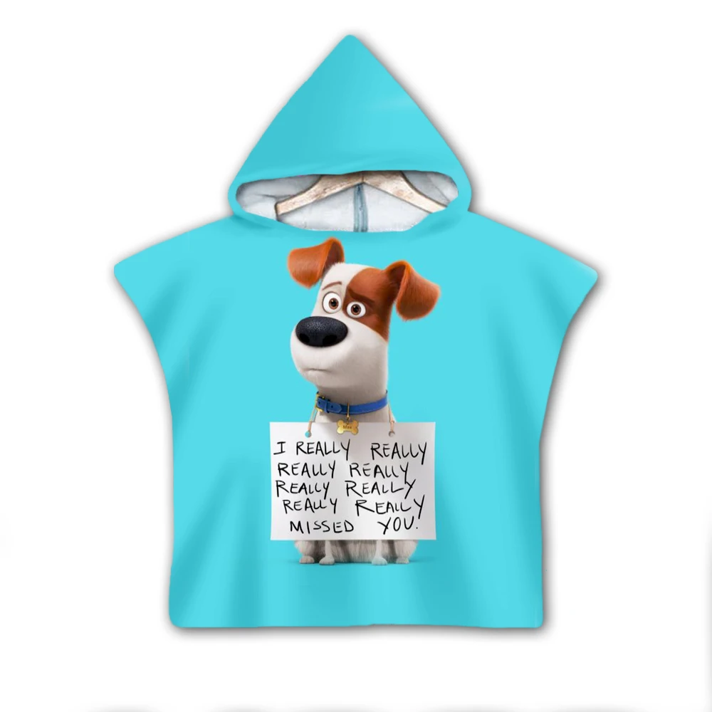 The Secret Life of Pets Hooded baby Boys and Girls Towel Wearable Bath Towel For Kids Travel 3D print Beach Towels style-5
The Secret Life of Pets Hooded baby Boys and Girls Towel Wearable Bath Towel For Kids Travel 3D print Beach Towels style-5