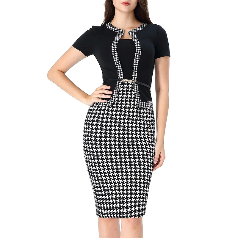 Vfemage Womens Retro Faux Jacket One-Piece Polka Dot Contrast Wear To Work Office Business Vestidos Bodycon Sheath Dress 1082
Vfemage Womens Retro Faux Jacket One-Piece Polka Dot Contrast Wear To Work Office Business Vestidos Bodycon Sheath Dress 1082