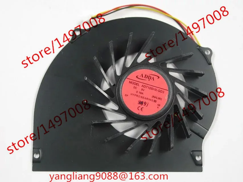 Охлаждающий 3-проводной вентилятор для сервера ADDA AD7105HX-GD3 на90 DC 5V 0.18A
Охлаждающий 3-проводной вентилятор для сервера ADDA AD7105HX-GD3 на90 DC 5V 0.18A