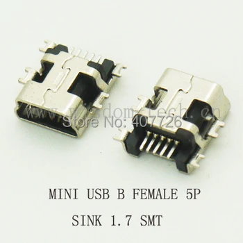 10PCS Mini USB Connector B Type 5pin SMT PCB Board Sink 1.7 USB Socket Female Jack 2.0
10PCS Mini USB Connector B Type 5pin SMT PCB Board Sink 1.7 USB Socket Female Jack 2.0