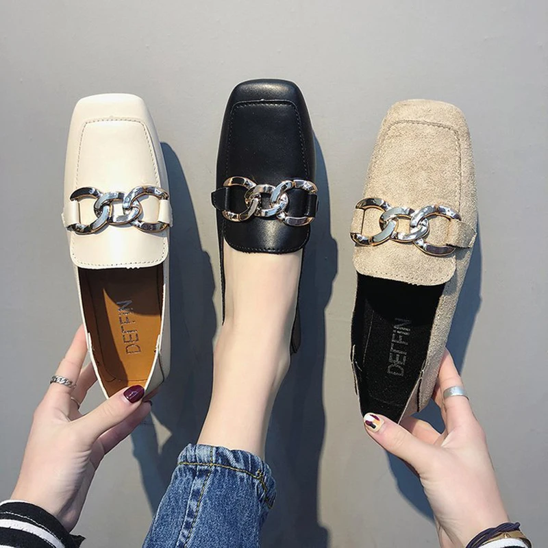 retro all match metal chain buckle slip on loafers 2019 spring new Korean flats leather/flock single shoes woman lazy moccasins
retro all match metal chain buckle slip on loafers 2019 spring new Korean flats leather/flock single shoes woman lazy moccasins