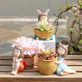 Cute Cartoon Fleshy Flower Pot Resin Micro Landscape Plant Potted Home Garden Decoration Orchid Pot Home & Garden Supplies
Cute Cartoon Fleshy Flower Pot Resin Micro Landscape Plant Potted Home Garden Decoration Orchid Pot Home & Garden Supplies
