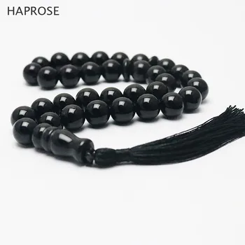HAPROSE 2018 New natural black bracelet Round Shape beads Prayer beads Islamic Muslim Tasbih Allah Rosary agate Free shipping
HAPROSE 2018 New natural black bracelet Round Shape beads Prayer beads Islamic Muslim Tasbih Allah Rosary agate Free shipping