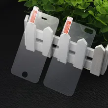 Front + Back Tempered Glass For iPhone 4 4S 5 5S 5C 6 6S 6plus 6splus ReaL Screen Protector Anti Shatter Film Case Cover Skin