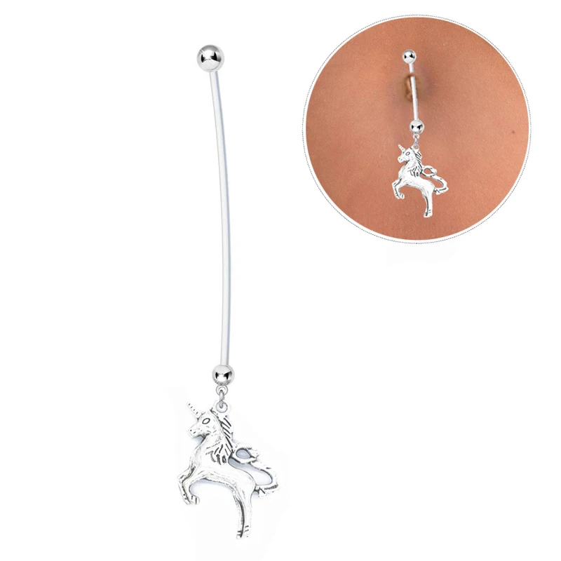 1PC 2019 Fashion jewelry Unicorn Dangle Navel Belly Button Ring Bar Sexy Pregnant Body Piercing Jewelry for women Navel Piercing
1PC 2019 Fashion jewelry Unicorn Dangle Navel Belly Button Ring Bar Sexy Pregnant Body Piercing Jewelry for women Navel Piercing