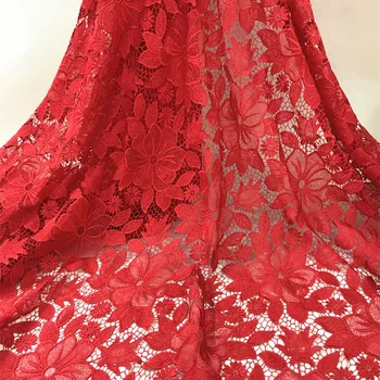 2019 African Cord Lace Fabric High Quality Nigerian Water soluble Guipure fabric Embroidered Red Lace fabric Materials W2-635
2019 African Cord Lace Fabric High Quality Nigerian Water soluble Guipure fabric Embroidered Red Lace fabric Materials W2-635