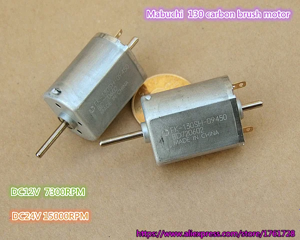 Brand new Mabuchi 130 micro DC motor FK-130SH-09450 double output shaft 12V~24V carbon brush motor ~
Brand new Mabuchi 130 micro DC motor FK-130SH-09450 double output shaft 12V~24V carbon brush motor ~
