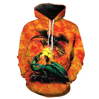 New Arrival Mens Pull Over Hoodies Fiery dragon Dinosour Printing Loose Streetwear Sweatshirts For Lovers 3 Patterns
New Arrival Mens Pull Over Hoodies Fiery dragon Dinosour Printing Loose Streetwear Sweatshirts For Lovers 3 Patterns