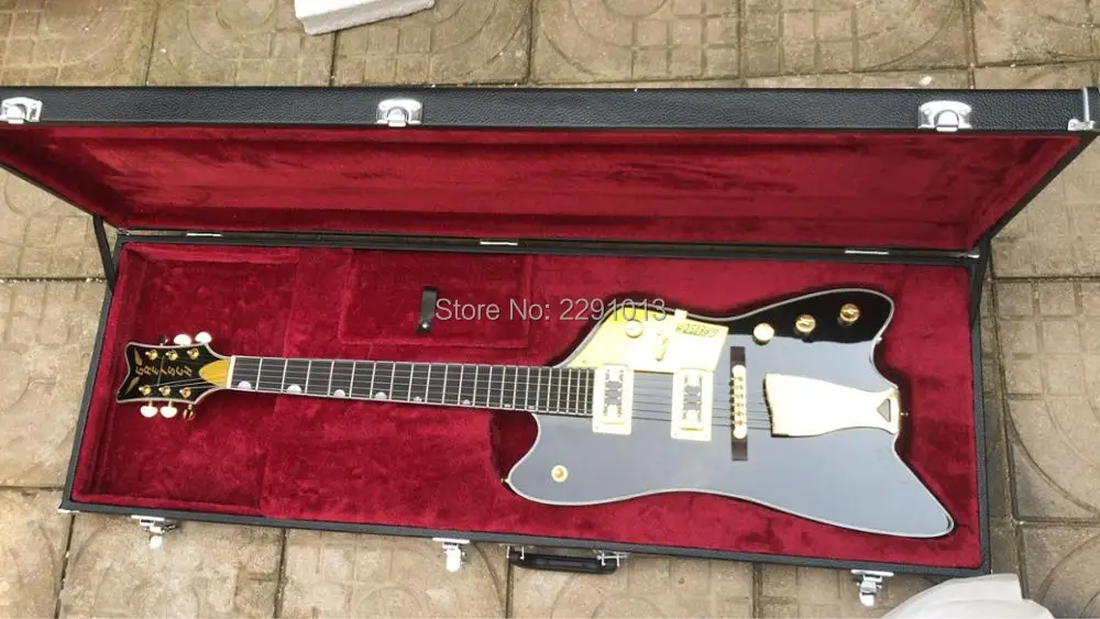 Thunderbird Reverse FSR Billy-Bo Penguin guitar with G6134 headstock;black color free shipping
Thunderbird Reverse FSR Billy-Bo Penguin guitar with G6134 headstock;black color free shipping
