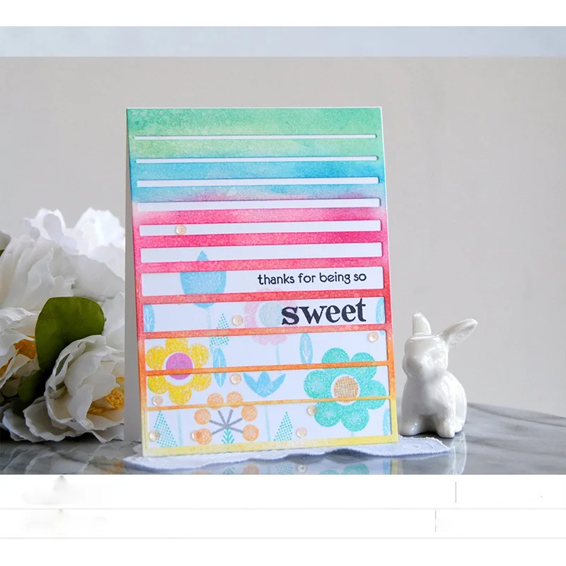 Gradient Stripes Clear Stamps Seal for Scrapbooking Decorative Cards Making Photo Album Paper Crafts Transparent Stamp 6*8 inch
Gradient Stripes Clear Stamps Seal for Scrapbooking Decorative Cards Making Photo Album Paper Crafts Transparent Stamp 6*8 inch