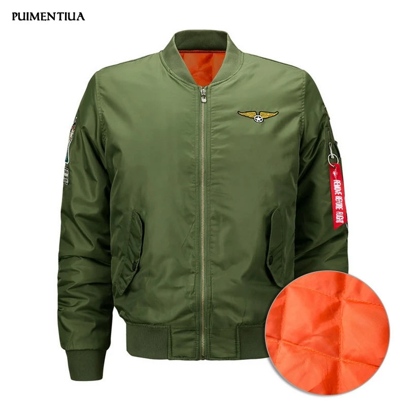 2019 Men's Fashion Embroidery Decoration Baseball Bomber Jacket with Patches Male Autumn Winter Warm Jackets Sport
2019 Men's Fashion Embroidery Decoration Baseball Bomber Jacket with Patches Male Autumn Winter Warm Jackets Sport