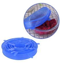 Universal Reusable Silicone Stretch 6pcs/Lot Lids Food Fresh Cover Suction Lid-Bowl Pan Fruit Mug Food Fresh Keeping Lid
Universal Reusable Silicone Stretch 6pcs/Lot Lids Food Fresh Cover Suction Lid-Bowl Pan Fruit Mug Food Fresh Keeping Lid