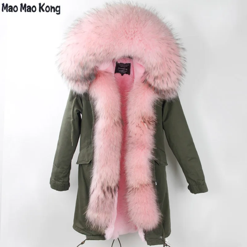2019 new long Khaki winter jacket women outwear thick parkas natural real raccoon fur collar coat hooded pelliccia parka
2019 new long Khaki winter jacket women outwear thick parkas natural real raccoon fur collar coat hooded pelliccia parka